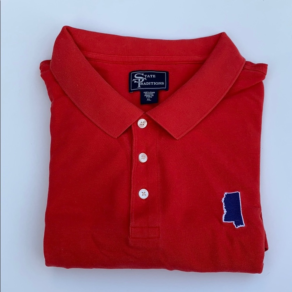 State Traditions - Mississippi Polo - Red
